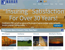 Tablet Screenshot of maharinsurance.com